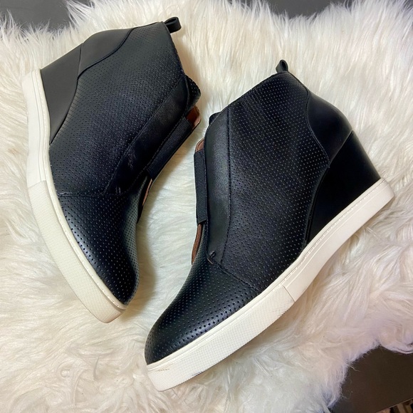 LINEA PAOLO FELICIA leather wedge sneakers - Picture 2 of 9